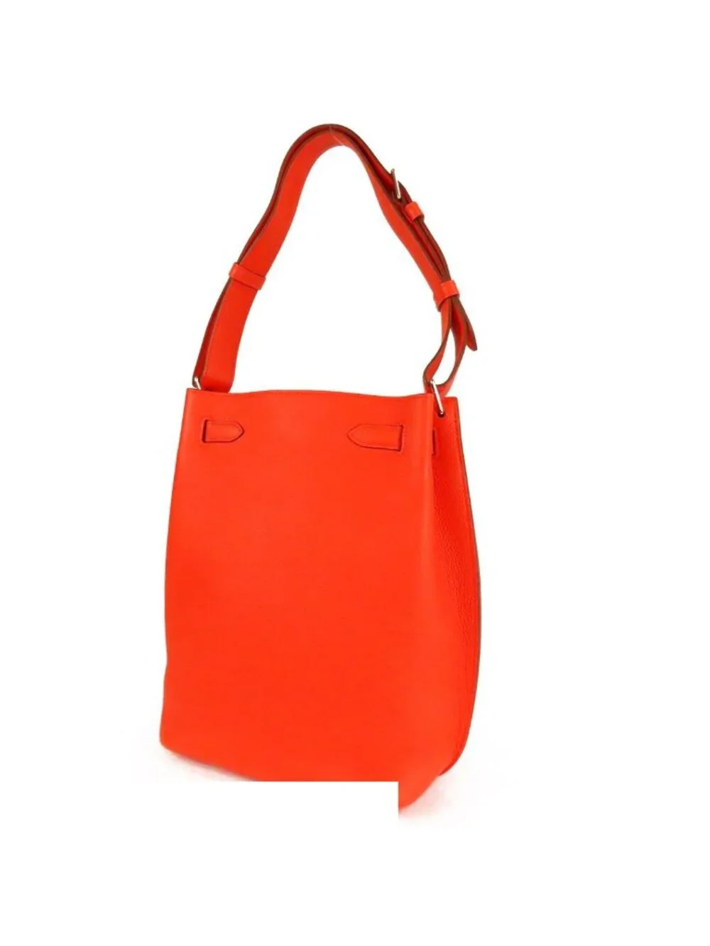 Hermes So Kelly 22 Capucines Silver Togo Shoulder Bag
